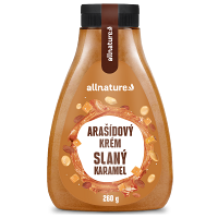 ALLNATURE Arašidový krém slaný karamel 260 g