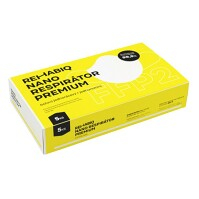 REHABIQ Premium české nano respirátory s účinnosťou 12 hodín 5 kusov